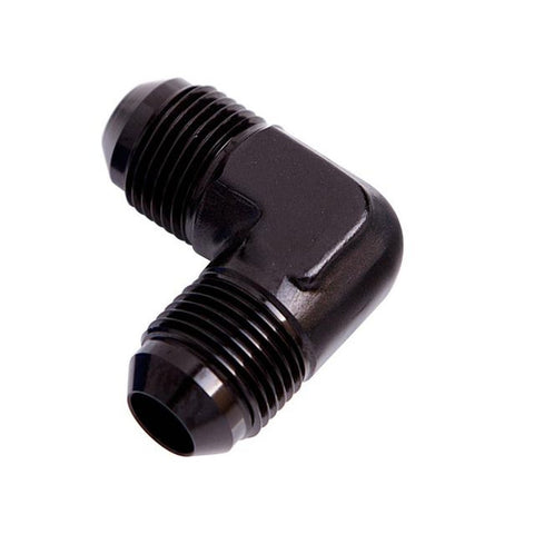 Aeroflow AF821-06BLK Male Flare Union 90Deg -6AN Black