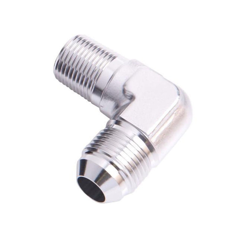 Aeroflow AF822-06S Male 90Deg 1/4" Npt To -6AN Silver