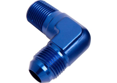 Aeroflow AF822-08-04 Male 90Deg 1/4" Npt To -8AN Blue