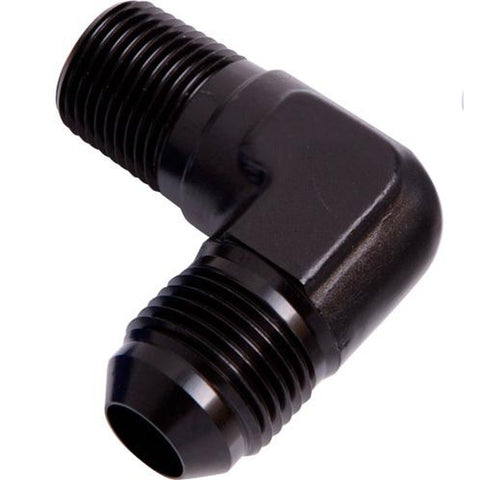 Aeroflow AF822-08BLK Male 90Deg 3/8" Npt To -8AN Black