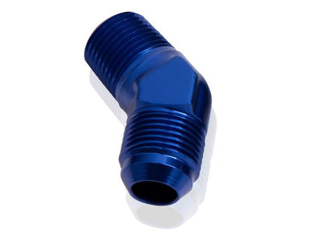 Aeroflow AF823-04-04 Male 45Deg 1/4" Npt To -4AN Blue