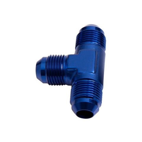 Aeroflow AF824-06 Male Flare Tee -6AN Blue All Sides Male