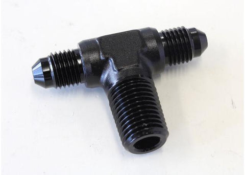 Aeroflow AF825-06-06BLK Tee -6AN With 3/8" NPT On Side