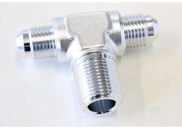 Aeroflow AF825-06-06S Tee -6AN With 3/8" NPT On Side