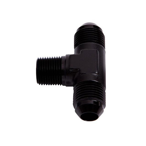 Aeroflow AF825-04BLK Tee -4AN With 1/8" NPT On Side Black