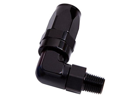 Aeroflow AF829-08-08BLK Male 1/2" Npt 90Deg To -8AN Black