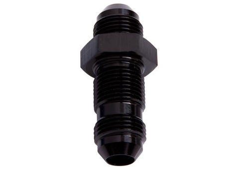 Aeroflow AF832-12BLK Straight Bulkhead -12AN Black