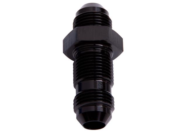 Aeroflow AF832-12BLK Straight Bulkhead -12AN Black