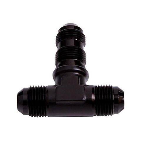 Aeroflow AF834-06BLK Bulkhead Tee -6AN Black Bulkhead On