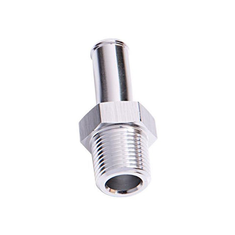 Aeroflow AF841-06-10S Male 3/8" Npt To 5/8" Barb Silver