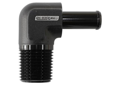 Aeroflow AF842-06-06ANBLK Black 90Deg 3/8" Npt To -6AN