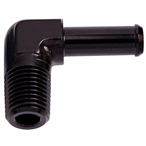 Aeroflow AF842-04BLK 90Deg 1/8" Npt To 1/4" Barb Black