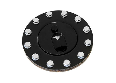 Aeroflow AF85-2000BLK Black Aluminium Fuel Cap Anodised