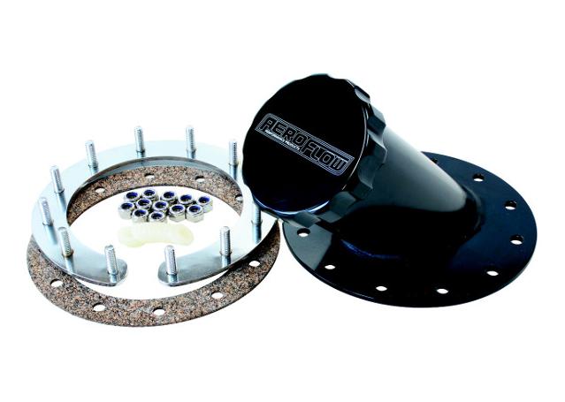 Aeroflow AF85-3000BLK 45Deg 2-1/2" X 5" Remote Fuelcell