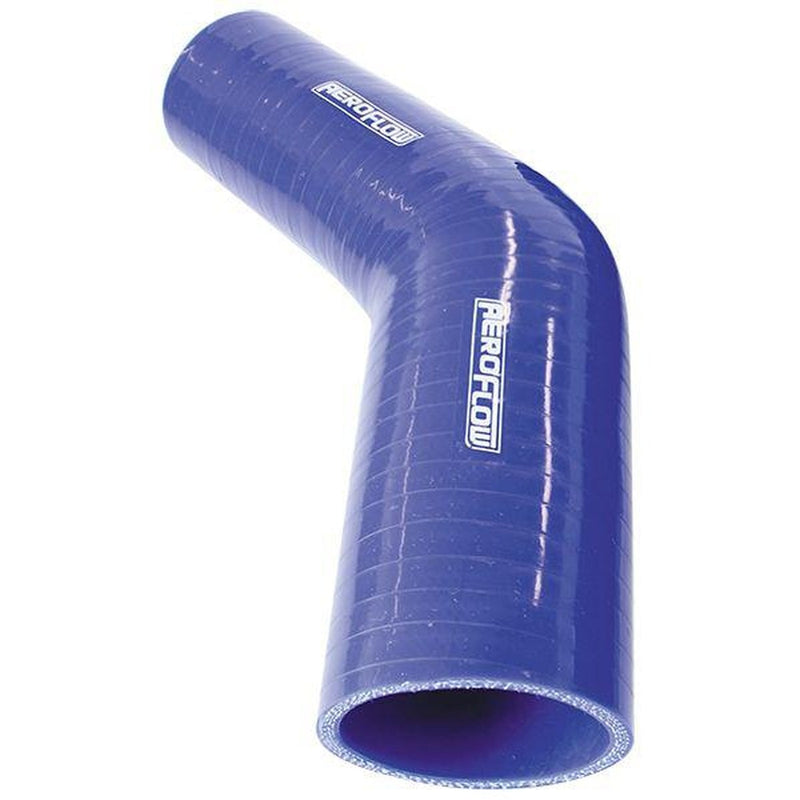 Aeroflow AF9002-275-250 Silicone Hose Reducer 45Deg; Blue