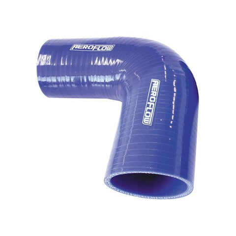 Aeroflow Silicone Hose Reducer 90 Deg Blue ID 1.62-1.37"
