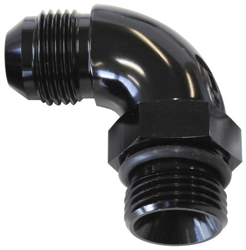 Aeroflow AF903-06-08BLK 90Deg -8ORB To -6AN Complete With