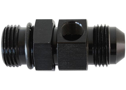 Aeroflow AF904-10BLK -10ORB To -10AN With 1/8" Portblack
