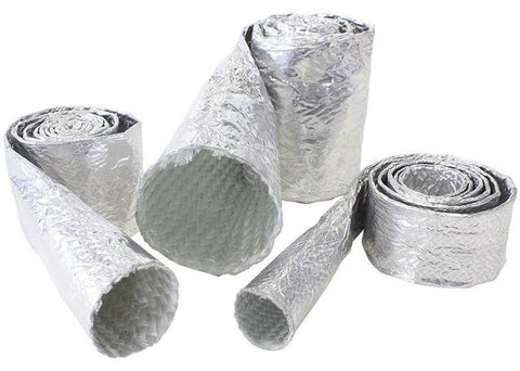 Aeroflow AF91-5000 Aluminised Heat Sleeve 1/4-1/2 Silver