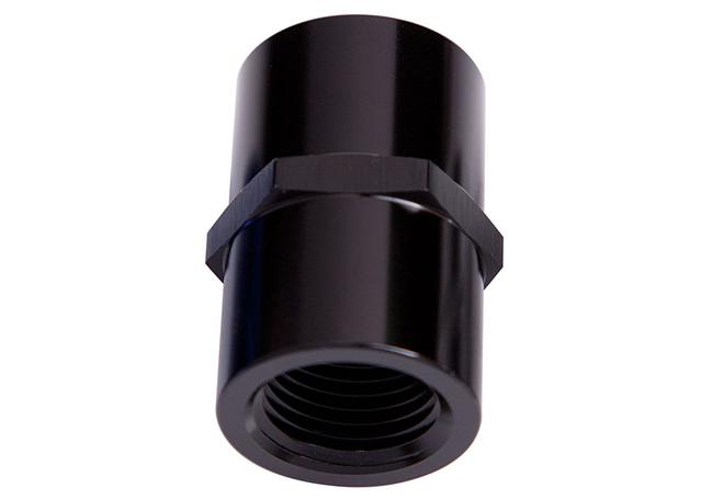 Aeroflow AF910-04BLK Female Coupler 1/4" Npt Black Female
