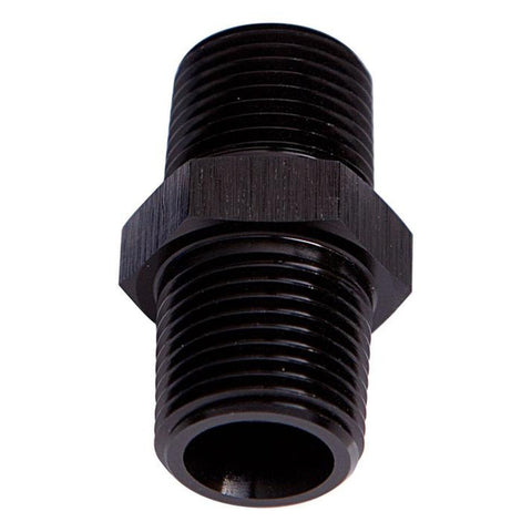 Aeroflow AF911-04BLK Male Coupler 1/4" Npt Black Male To