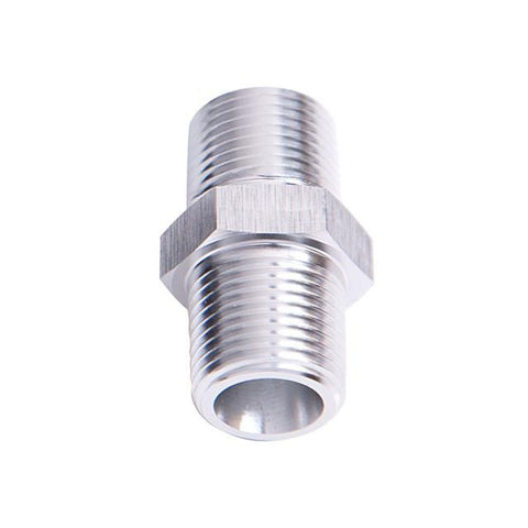 Aeroflow AF911-04S Male Coupler 1/4" Npt Silver Male To