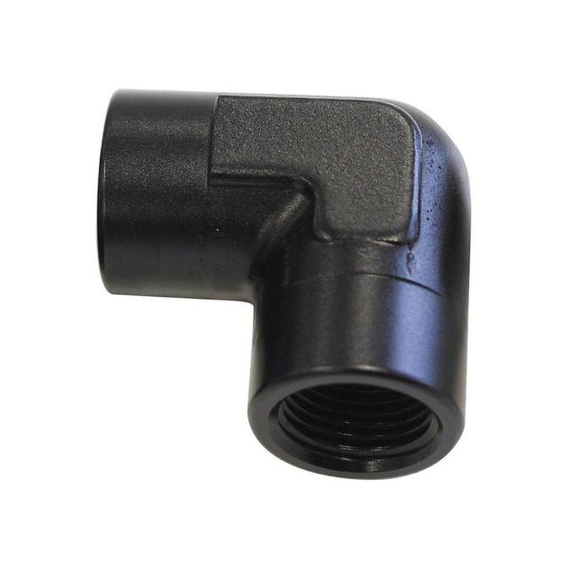 Aeroflow AF913-04BLK 90Deg Female - Female Elbow 1/4 Npt