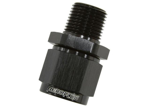Aeroflow AF916-04-02BLK 1/8" Npt To -4AN Female Nut Black