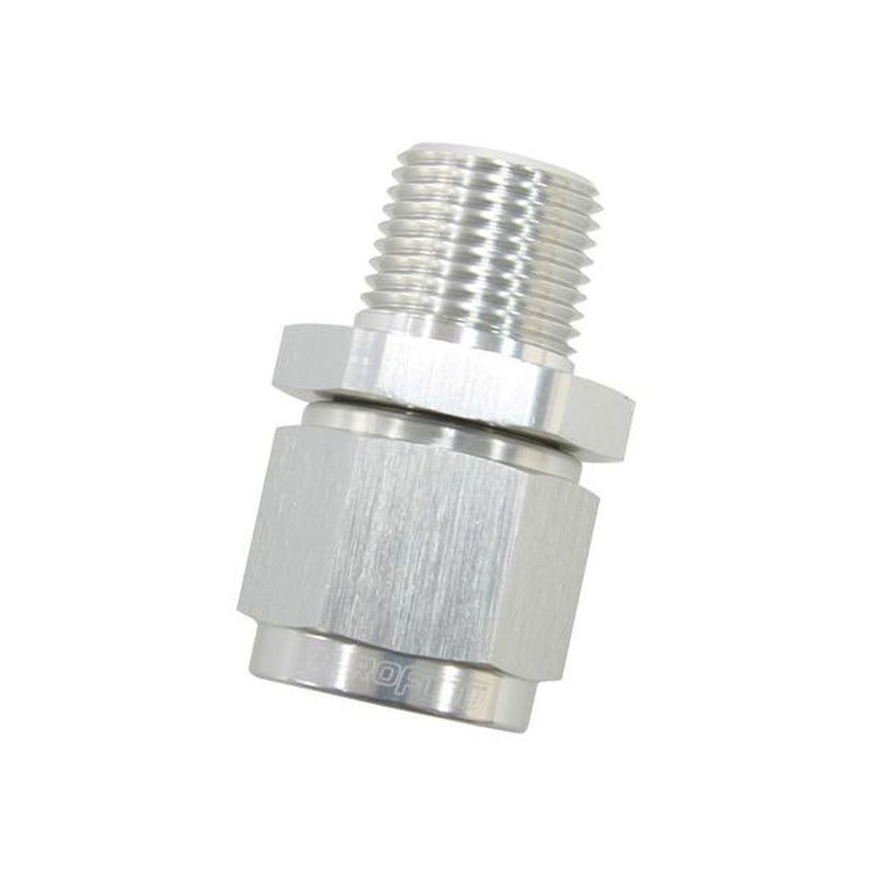Aeroflow AF916-10-06S 3/8" Npt To -10AN Female Nut Silver