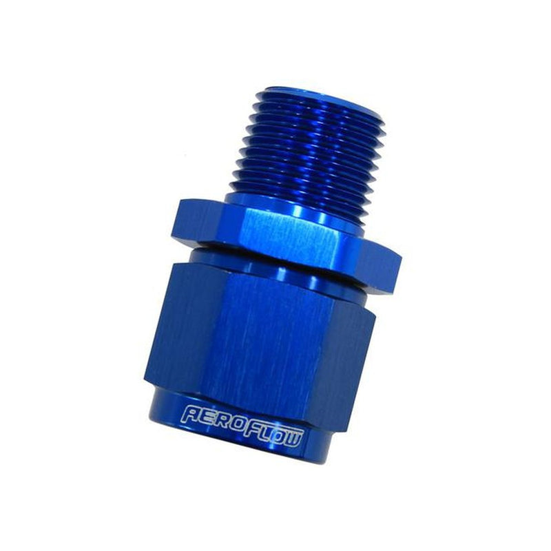 Aeroflow AF916-06-04 1/4" Npt To -6AN Female Nut Blue