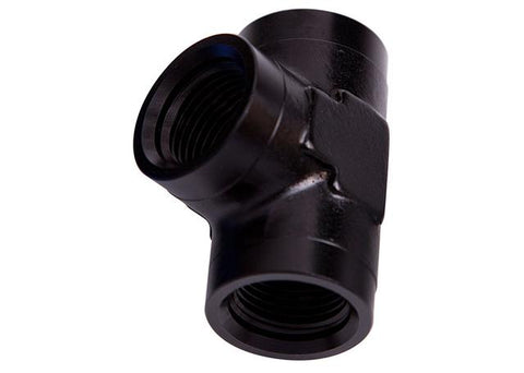 Aeroflow AF917-08BLK Female Pipe Tee 1/2" NPT Black