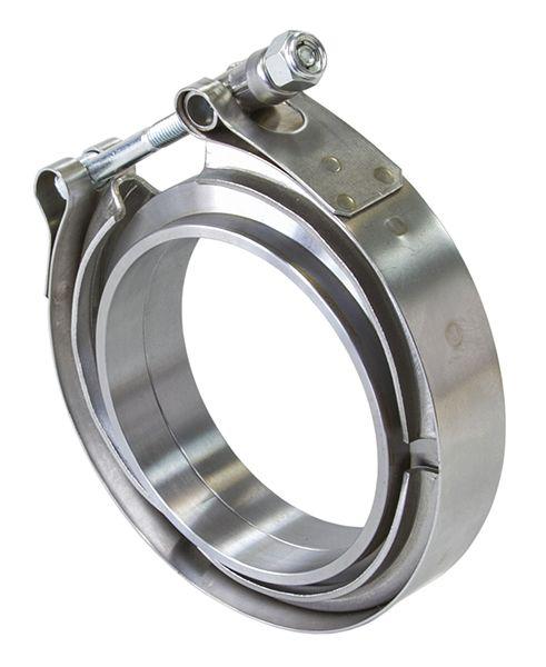 Aeroflow AF92-4000 4" V Band Clamp Kit 2 X Weld Rings 1 X