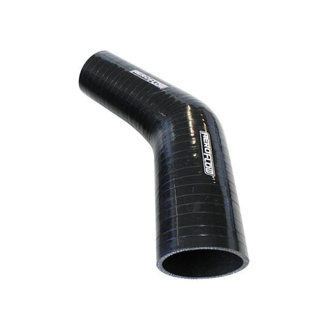 Aeroflow Silicone Hose Reducer 45 Deg Black I.D 1.00-.70"