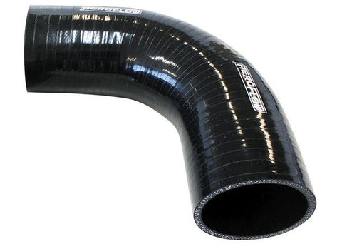 Aeroflow AF9203-150 Silicone Hose 90Deg; Black I.D 1.50"