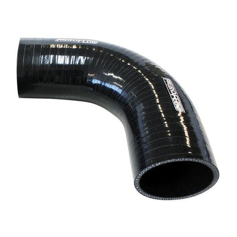 Aeroflow AF9203-085 Silicone Hose 90Deg; Black I.D .85"