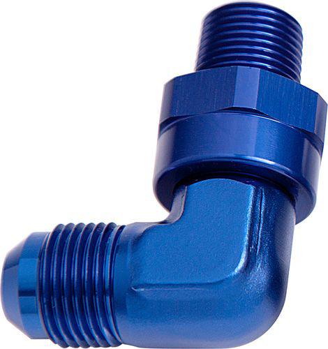 Aeroflow AF922-04-02 90Deg 1/8" Npt To -4AN Blue Male