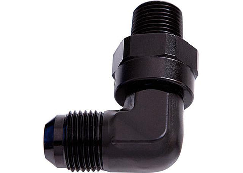 Aeroflow AF922-04-02BLK 90Deg 1/8" Npt To -4AN Black Male