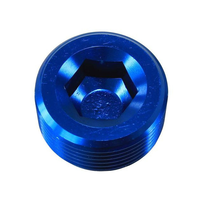 Aeroflow AF932-16 Npt Plug 1" Blue 1" Npt