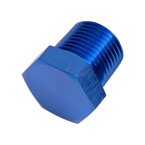 Aeroflow AF933-06 Npt Hex Head Plug 3/8" Npt Blue