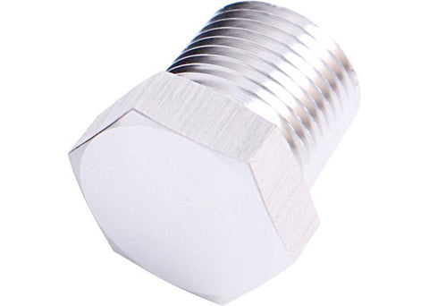 Aeroflow AF933-06S Npt Hex Head Plug 3/8" Npt Silver