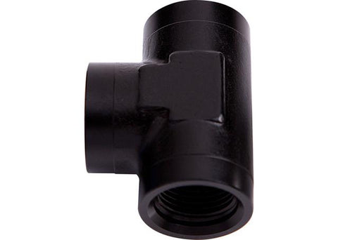 Aeroflow AF938-10BLK Female Tee -10 ORB Black 3X -10 ORB