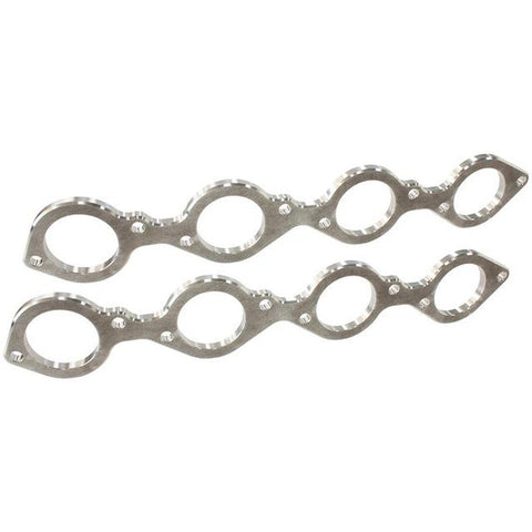Aeroflow Header Flanges Set 2-1/4" Round Port Fits BBC