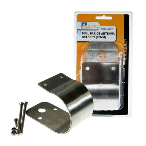 Aerpro Bull Bar CB Antenna Bracket Stainless Steel 76mm