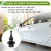 Black plastic air charge temperature sensor with tapered body and flared base for toyota 4runner 2.7l 1996-1997