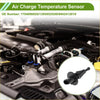 Black plastic air charge temperature sensor with cylindrical body and threaded end for toyota 4runner 2.7l engine bay close-up