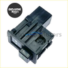 Black plastic air conditioning switch with rectangular body and button for Nissan pickup d21 d22 control panel