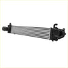 Air cooled intercooler for chevrolet equinox gmc terrain 1.5l with black silver ribbed aluminum core and plastic end caps