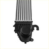 Black plastic air cooled intercooler housing with silver aluminum heat exchanger core for chevrolet equinox gmc terrain 1.5l