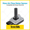 Black and silver mass air flow meter sensor with cylindrical protrusion for nissan patrol gq 4.2 engine use