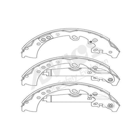 Aisin Brake Shoes Rear A8N007Y